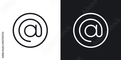 At icon web design element. line icon