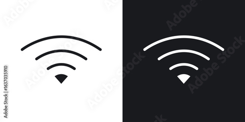 Wifi icon web design element. line icon