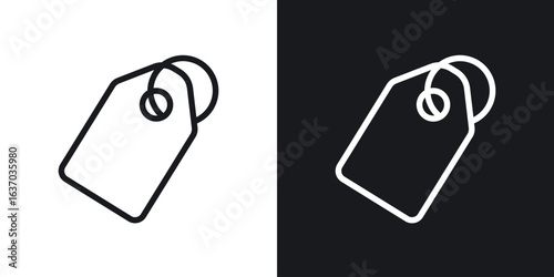 Tag icon web design element. line icon