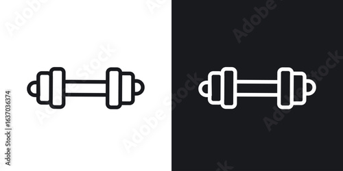 Gym icon web design element. line icon