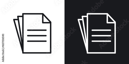 Duplicate icon web design element. line icon