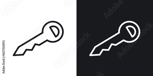 key icon web design element. line icon