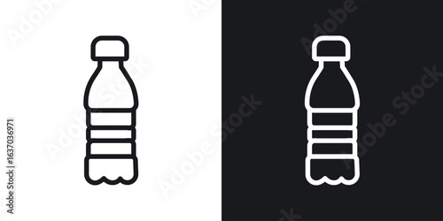 Water bottle icon web design element. line icon