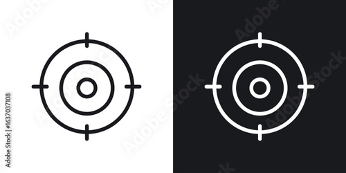 Target icon web design element. line icon