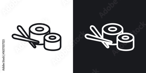 Sushi icon web design element. line icon