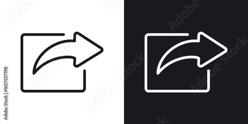Share icon web design element. line icon