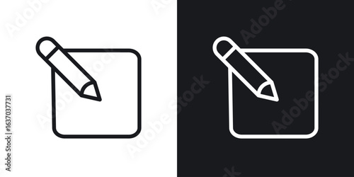 Edit icon web design element. line icon