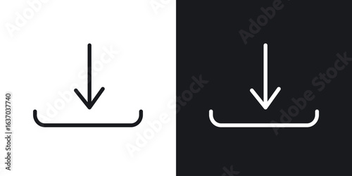 Download icon web design element. line icon