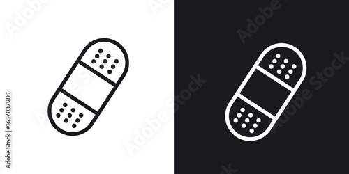Band aid icon web design element. line icon
