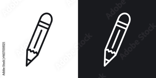 Pencil icon web design element. line icon