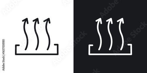 Heat icon web design element. line icon