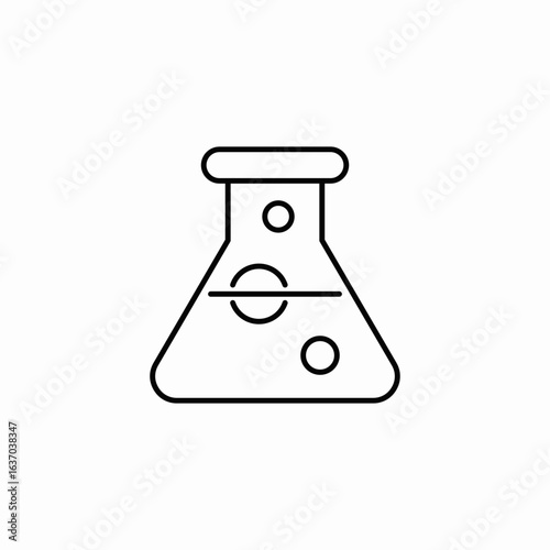 flask chemistry icon sign vector