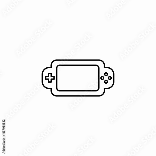 gaming console icon sign vector