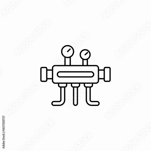 pressure system icon sign vector