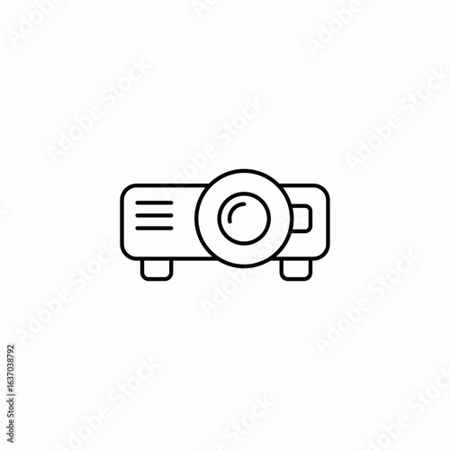 projector device icon sign vector