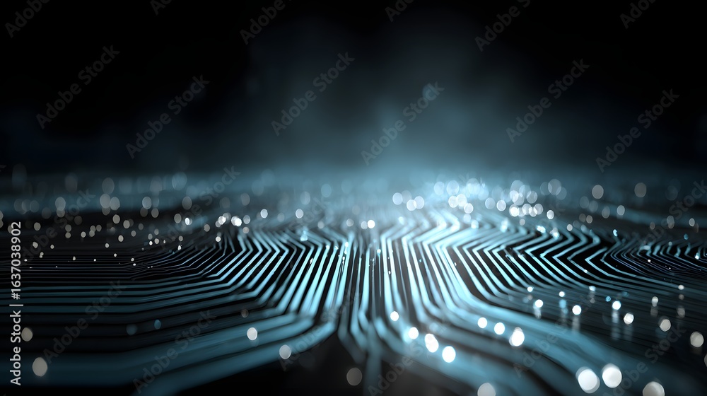 Fototapeta premium Abstract digital circuit board design.