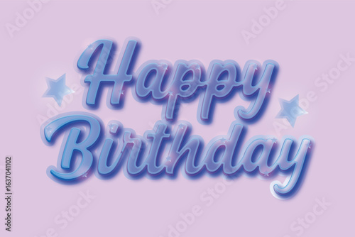 Happy Birthday Retro Sign Banner