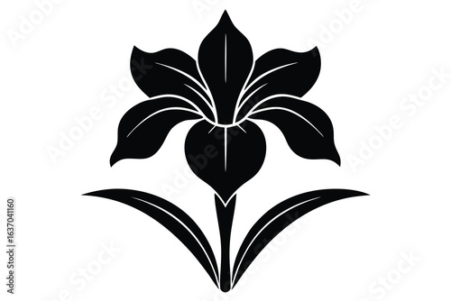 iris flower vector icon