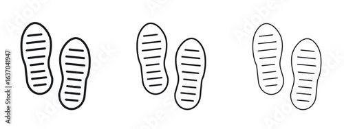 Soles icon logo black pictogram set. Graphic simple vector icon