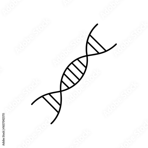 Dna double helix art on transparent background