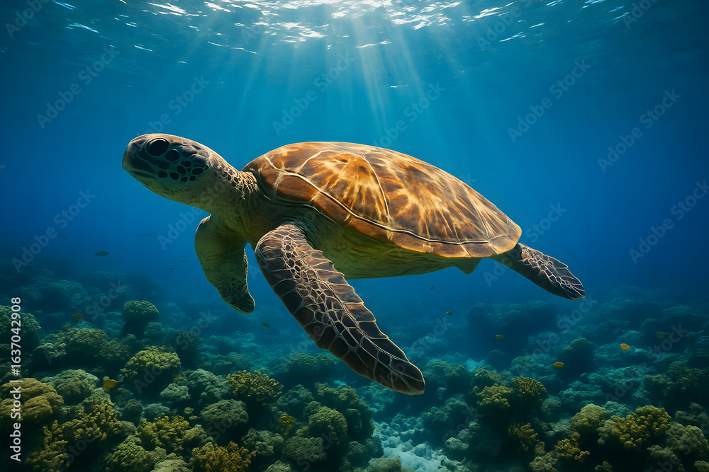 Fototapeta premium green sea turtle