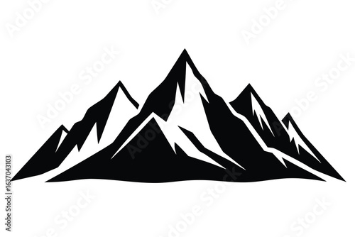 mountain range vector