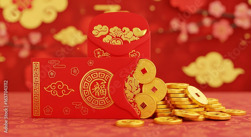 Red Envelopes and Gold Coins A Festive Celebration of Lunar New Year