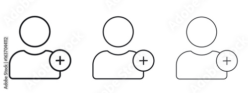 Following icon logo black pictogram set. Graphic simple vector icon