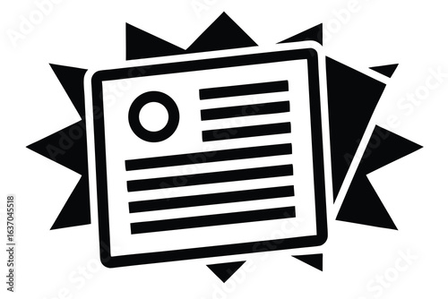 press release vector icon