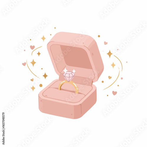 wedding rings in a box