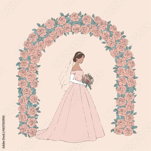 bride in wedding dress