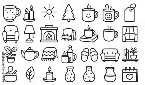 Cozy winter evening with warm beverages, soft blankets, and relaxing ambiance at home
