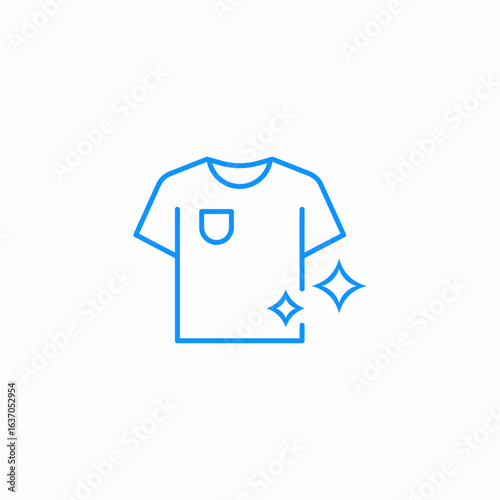 clean shirt icon sign vector