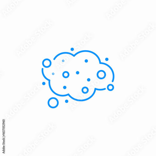 cleaning foam icon sign vector