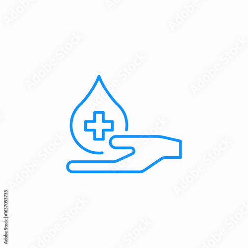 medical antiseptic icon sign vector