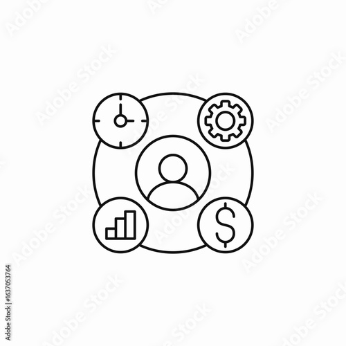 member facilities icon sign vector