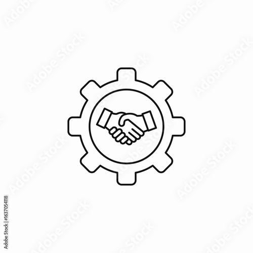 service agreement icon sign vector