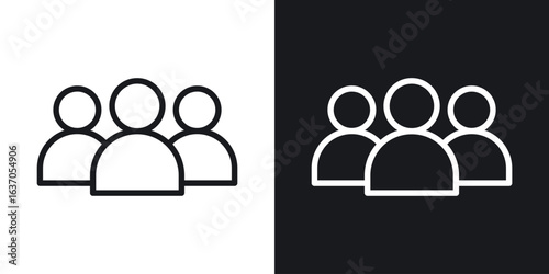 people icon thin line outline art. Doodle graphics