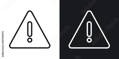 attention sign icon thin line outline art. Doodle graphics