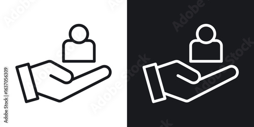 Retention icon thin line outline art. Doodle graphics