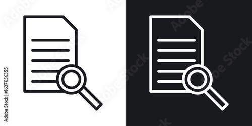 Research icon thin line outline art. Doodle graphics