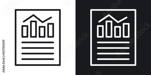 Report icon thin line outline art. Doodle graphics