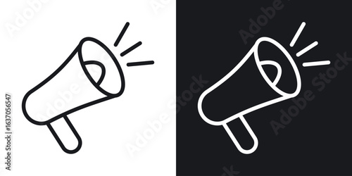 Promotion icon thin line outline art. Doodle graphics