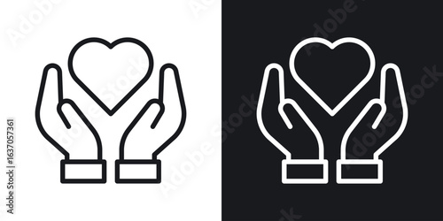 Life insurance icon thin line outline art. Doodle graphics