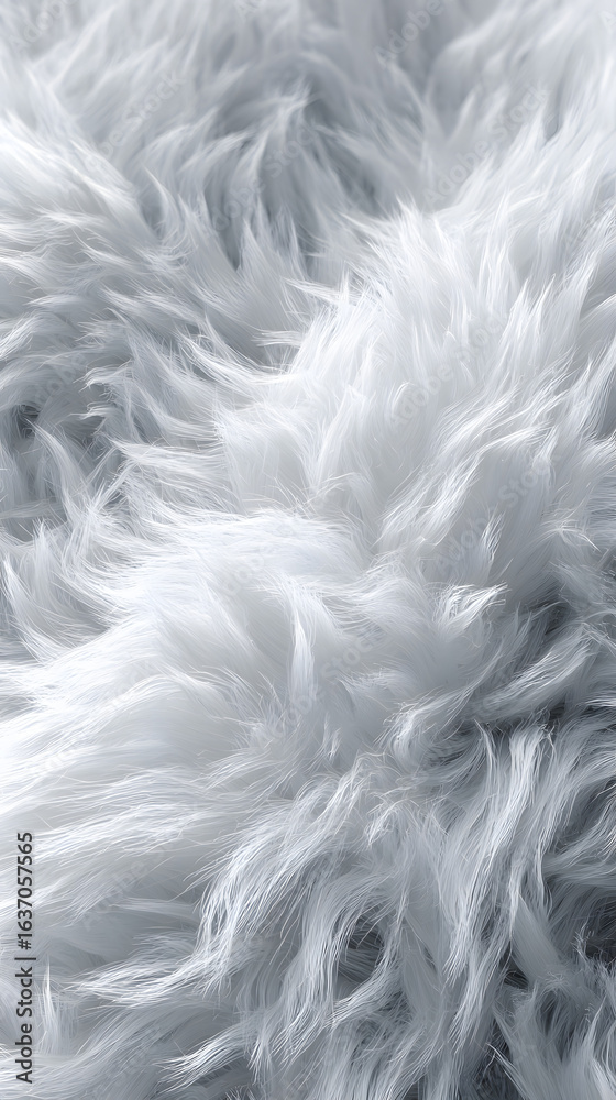 Fototapeta premium White Fluffy Texture Background Abstract Minimalist Design