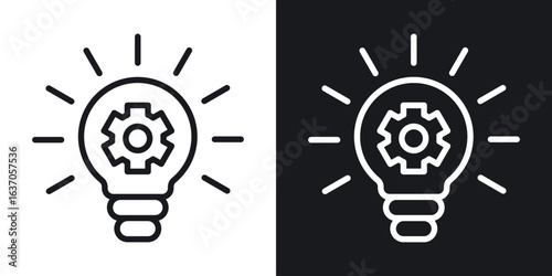 Innovation icon thin line outline art. Doodle graphics