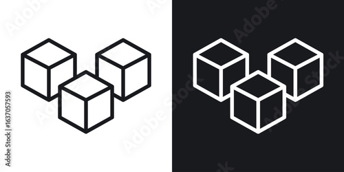 Ice icon thin line outline art. Doodle graphics