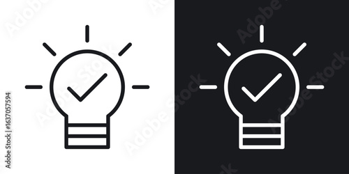Idea icon thin line outline art. Doodle graphics