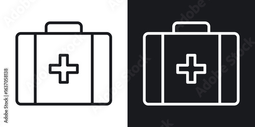 First aid icon thin line outline art. Doodle graphics