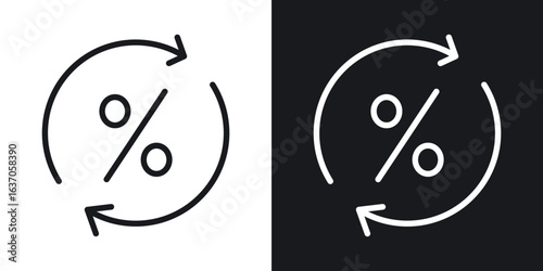 Exchange rate icon thin line outline art. Doodle graphics